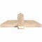 Ekena Millwork Eugene Smooth Timber Gable Bracket, Douglas Fir, 36"W x 15"H x 3 1/2"D x 5 1/2"F, 10/12 Pitch GBW036X15X0406EUG00SDF - alternate 2